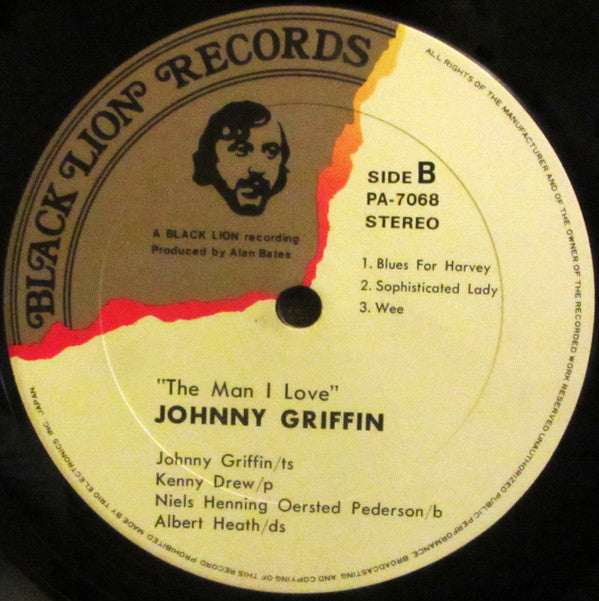 Johnny Griffin - The Man I Love (Vinyl, LP, Album, Reissue, Stereo)