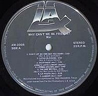 War - Why Can't We Be Friends? (Vinyl, LP, Album, Reissue, Stereo) Very Good Plus (VG+) / Very Good Plus (VG+)