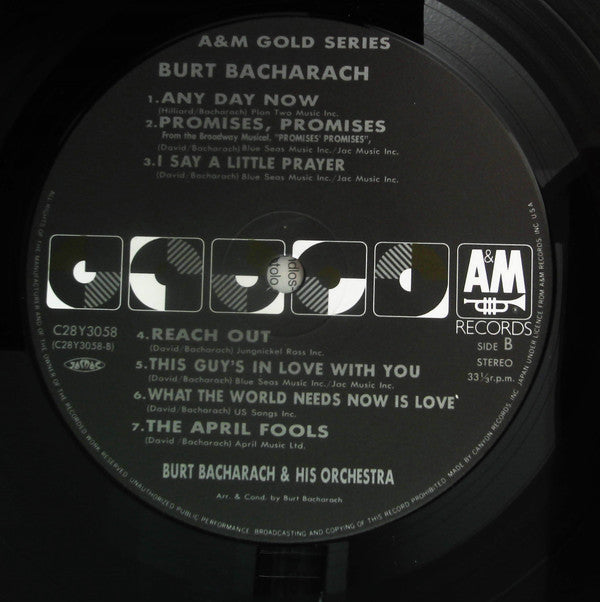 Burt Bacharach - A&M Gold Series (Vinyl, LP, Compilation) Very Good Plus (VG+) / Very Good (VG)
