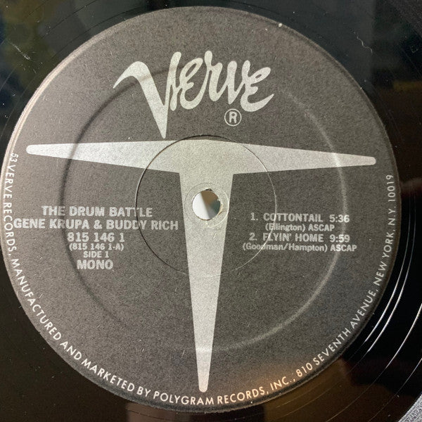 Gene Krupa - The Drum Battle (Vinyl, LP, Album, Mono) Very Good Plus (VG+) / Very Good Plus (VG+)