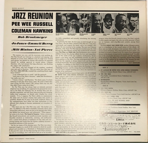 Pee Wee Russell - Jazz Reunion (Vinyl, LP, Album, Reissue) Very Good Plus (VG+) / Very Good Plus (VG+)