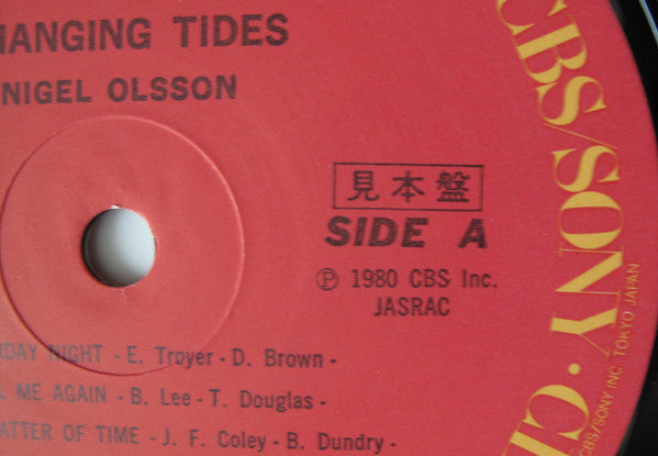 Nigel Olsson - Changing Tides (Vinyl, LP, Album, Promo) Very Good Plus (VG+) / Good (G)