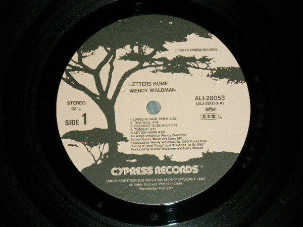 Wendy Waldman - Letters Home (Vinyl, LP, Promo) Near Mint (NM or M-) / Very Good Plus (VG+)