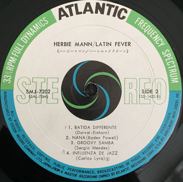 Herbie Mann - Latin Fever (Vinyl, LP, Album, Stereo) Good Plus (G+) / Very Good (VG)