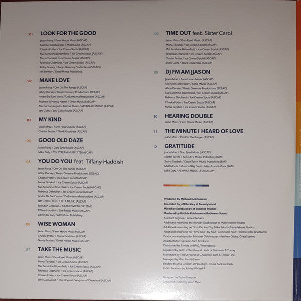 Jason Mraz - Look For The Good (2xVinyl, LP, Album) Good Plus (G+) / Very Good Plus (VG+)