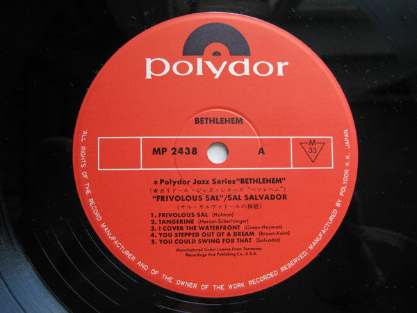 Sal Salvador - Frivolous Sal (Vinyl, LP, Album, Reissue, Mono) Very Good Plus (VG+) / Good Plus (G+)