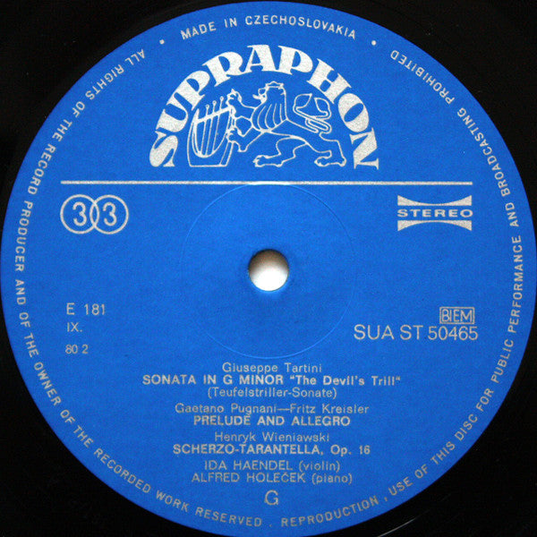 Ida Haendel - Famous Violin Compositions (Vinyl, LP, Reissue, Stereo) Very Good Plus (VG+) / Good Plus (G+)