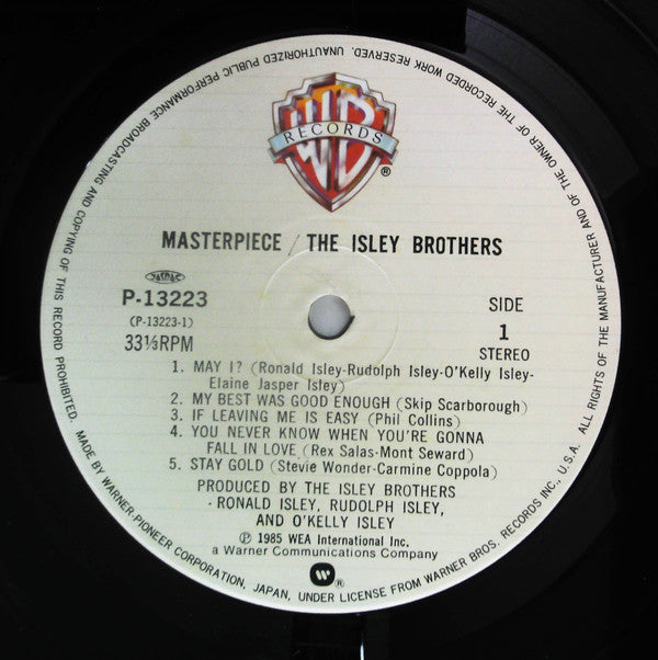 The Isley Brothers - Masterpiece (Vinyl, LP, Album) Very Good (VG) / Very Good (VG)
