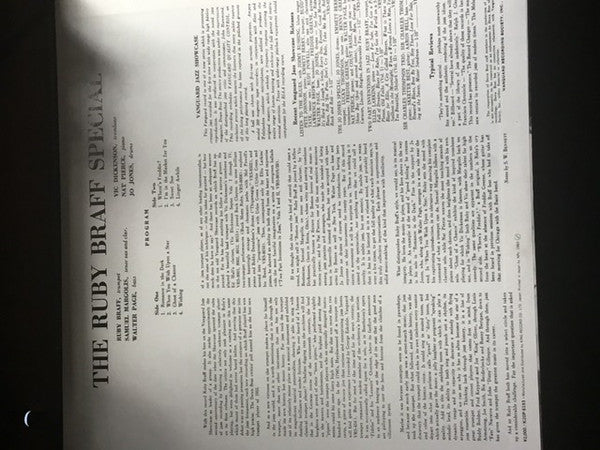 Ruby Braff - Ruby Braff Special (Vinyl, LP, Album, Reissue, Mono) Very Good Plus (VG+) / Very Good Plus (VG+)