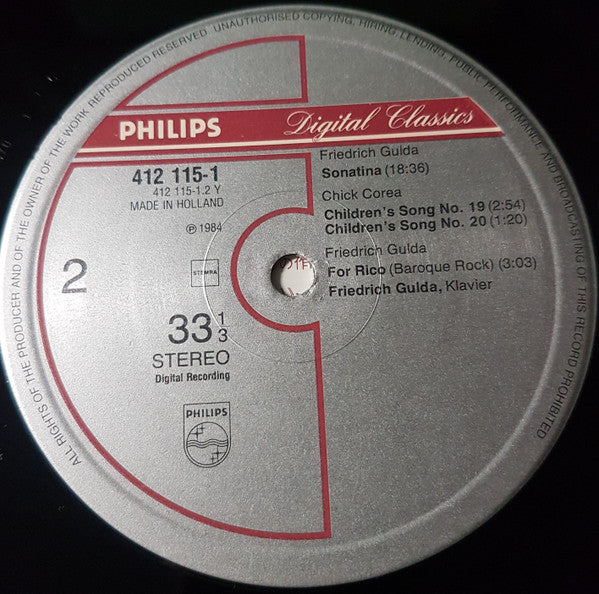 Friedrich Gulda - Gulda Plays Gulda - Piano Compositions (Vinyl, LP, Album) Very Good Plus (VG+) / Very Good Plus (VG+)