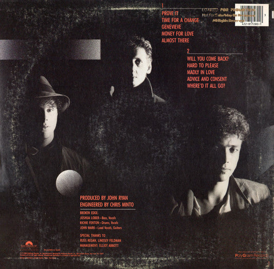 Broken Edge - Time For A Change (Vinyl, LP, Album, Stereo) Very Good (VG) / Good Plus (G+)