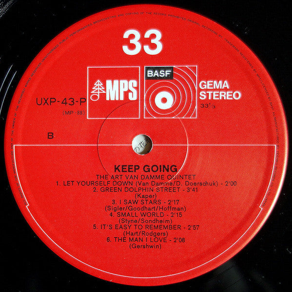 The Art Van Damme Quintet - Keep Going (Vinyl, LP, Album) Very Good (VG) / Good Plus (G+)