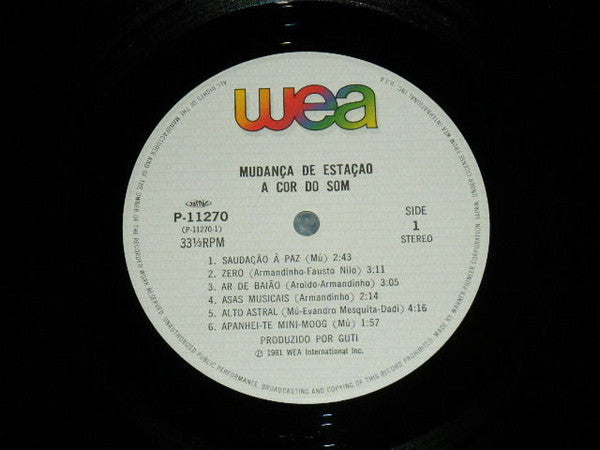 A Cor Do Som - Mudança De Estação (Vinyl, LP, Album) Very Good Plus (VG+) / Very Good Plus (VG+)