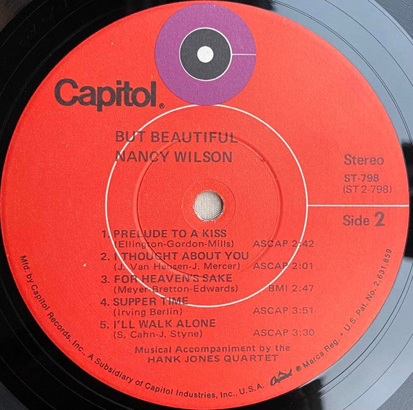Nancy Wilson - But Beautiful (Vinyl, LP, Album, Stereo) Very Good (VG) / Very Good Plus (VG+)