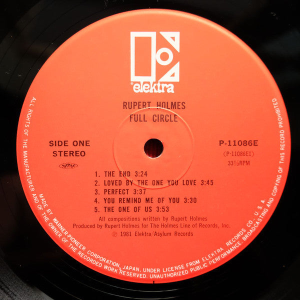 Rupert Holmes - Full Circle (Vinyl, LP, Album, Stereo)