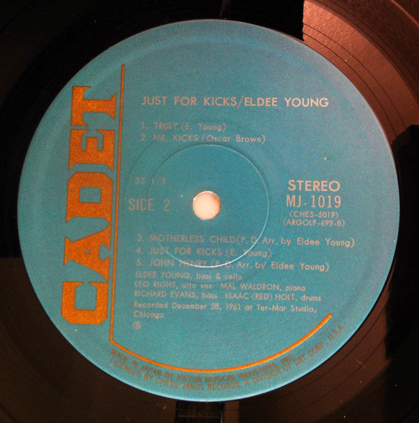Eldee Young - Just For Kicks (Vinyl, LP, Album, Reissue) Near Mint (NM or M-) / Very Good Plus (VG+)