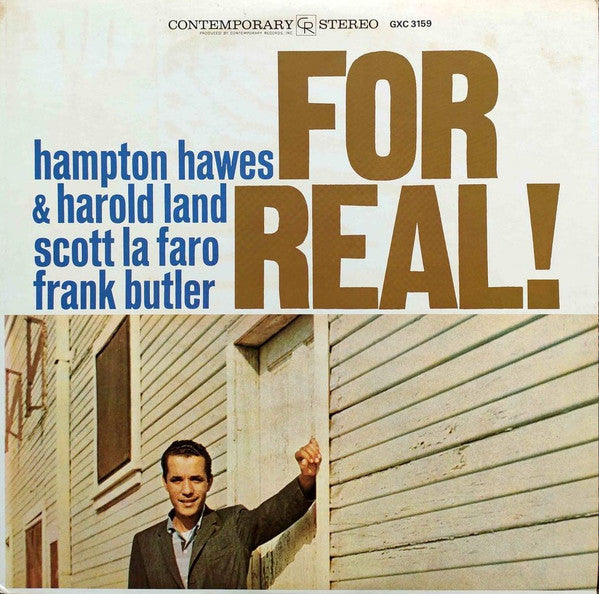 Hampton Hawes - For Real! (Vinyl, LP, Album, Reissue) Very Good Plus (VG+) / Good Plus (G+)