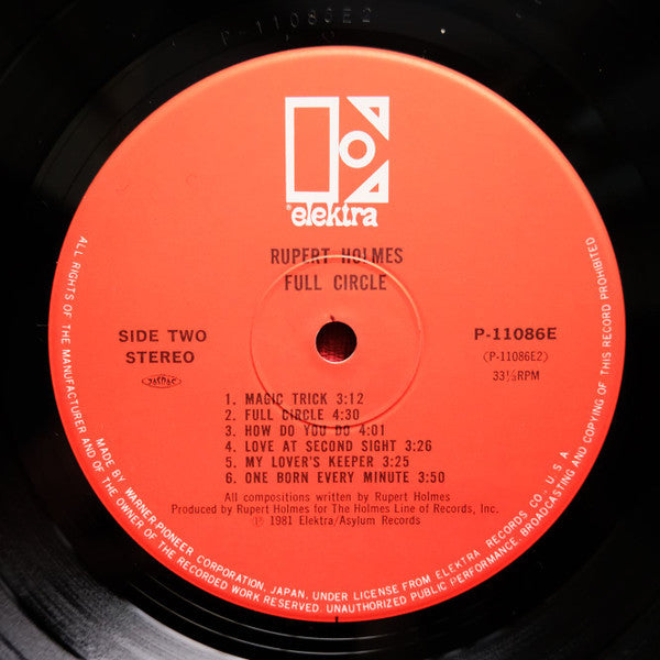 Rupert Holmes - Full Circle (Vinyl, LP, Album, Stereo)