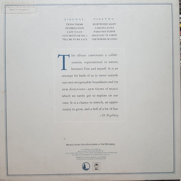 Dan Fogelberg - Twin Sons Of Different Mothers (Vinyl, LP, Album, Promo, Stereo) Good Plus (G+) / Good Plus (G+)