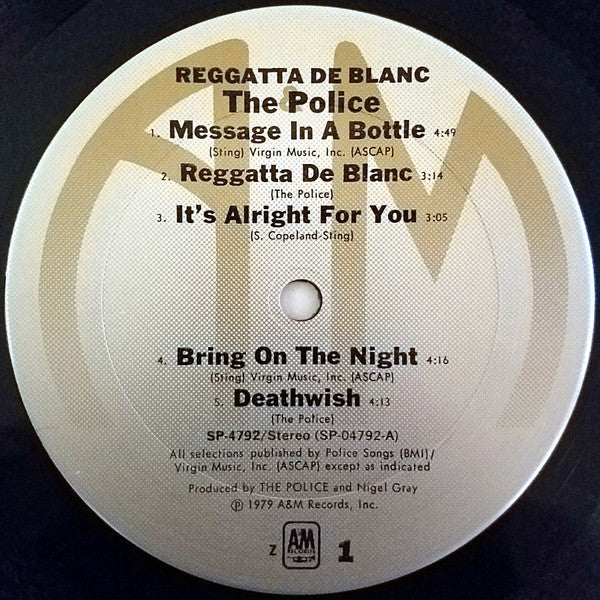 The Police - Reggatta De Blanc (Vinyl, LP, Album, Club Edition) Good Plus (G+) / Good Plus (G+)