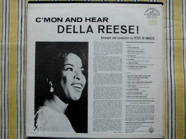 Della Reese - C'Mon And Hear (Vinyl, LP, Album, Stereo) Very Good (VG) / Good Plus (G+)