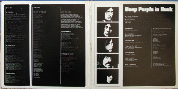 Deep Purple - In Rock (Vinyl, LP, Album, Reissue)
