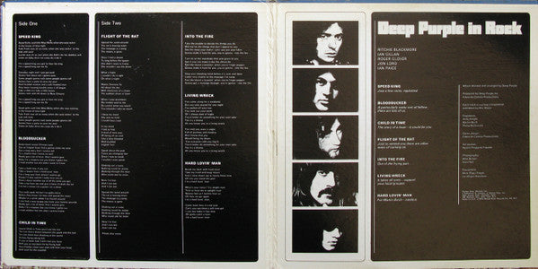 Deep Purple - In Rock (Vinyl, LP, Album, Reissue) Very Good (VG) / Very Good (VG)