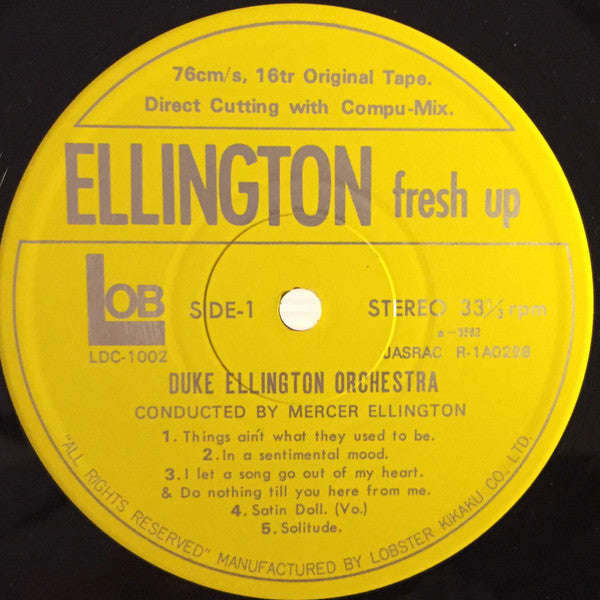 The Duke Ellington Orchestra - Ellington Fresh Up (Vinyl, LP, Album) Good Plus (G+) / Very Good Plus (VG+)