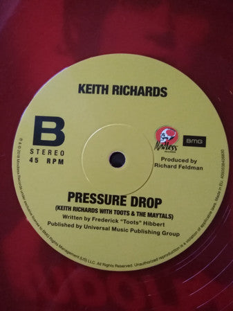 Keith Richards - Run Rudolph Run / The Harder They Come / Pressure Drop (Vinyl, 12", 45 RPM, Record Store Day, Single, Limited Edition, Stereo) Very Good Plus (VG+) / Very Good Plus (VG+)