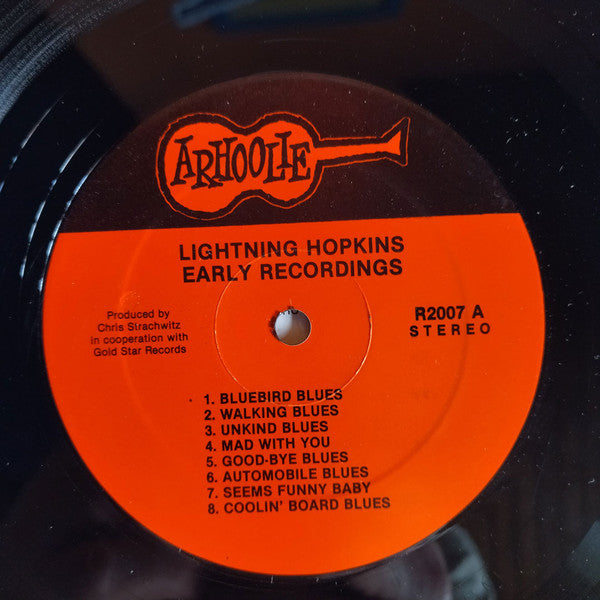 Lightnin' Hopkins - Early Recordings (Vinyl, LP, Album, Compilation...
