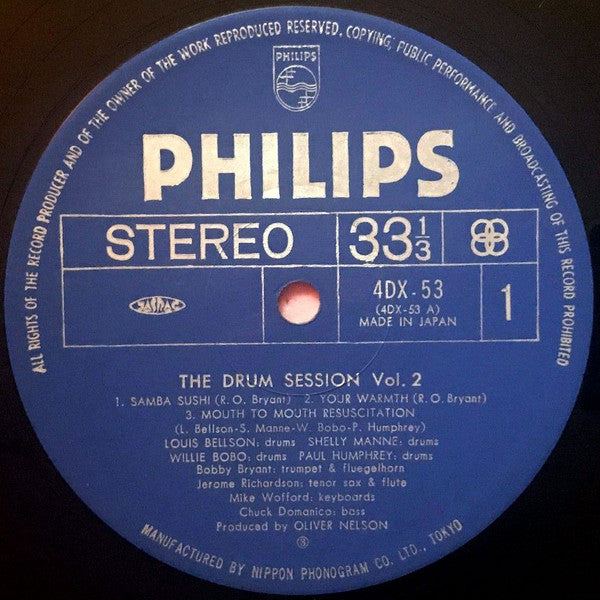 Louis Bellson - The Drum Session (2xVinyl, LP, Album, Quadraphonic) Very Good Plus (VG+) / Very Good (VG)