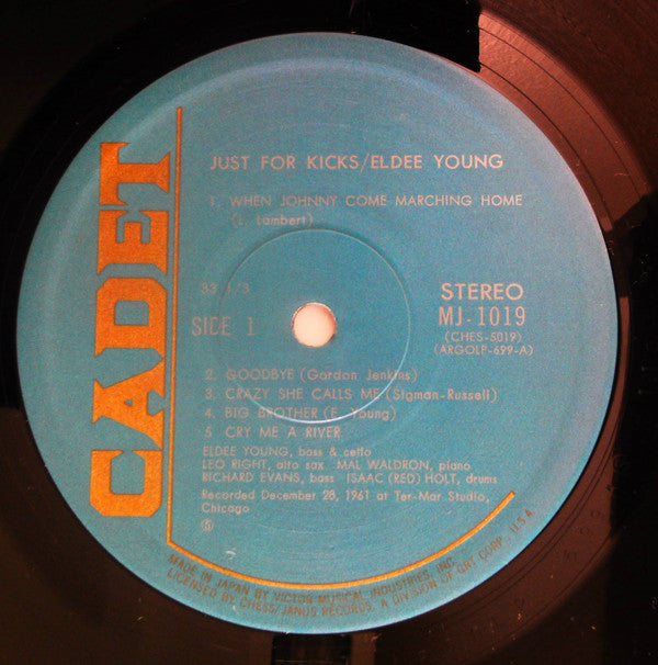 Eldee Young - Just For Kicks (Vinyl, LP, Album, Reissue) Near Mint (NM or M-) / Very Good Plus (VG+)