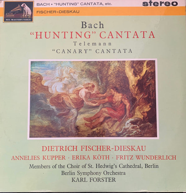 Dietrich Fischer-Dieskau - "Hunting" Cantata • "Canary" Cantata (Vinyl, LP, Album, Stereo) Very Good Plus (VG+) / Very Good Plus (VG+)