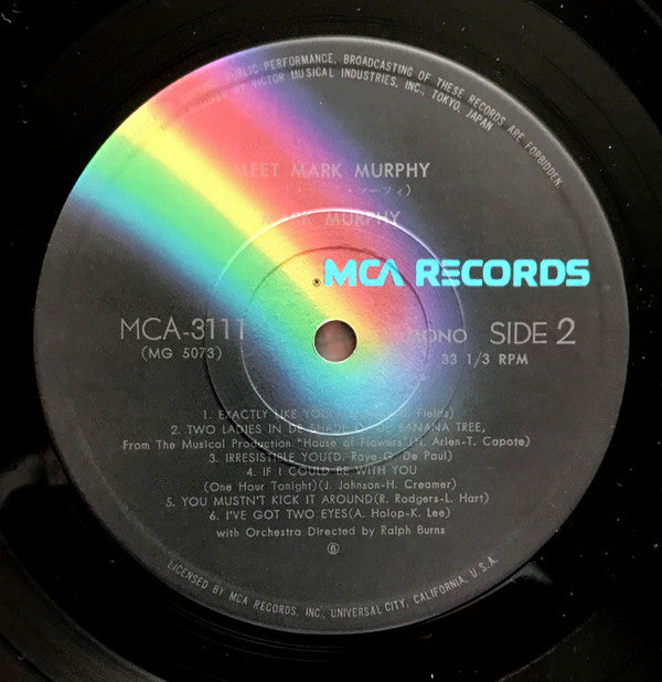 Mark Murphy - Meet Mark Murphy (The Singing "M") (Vinyl, LP, Album,...