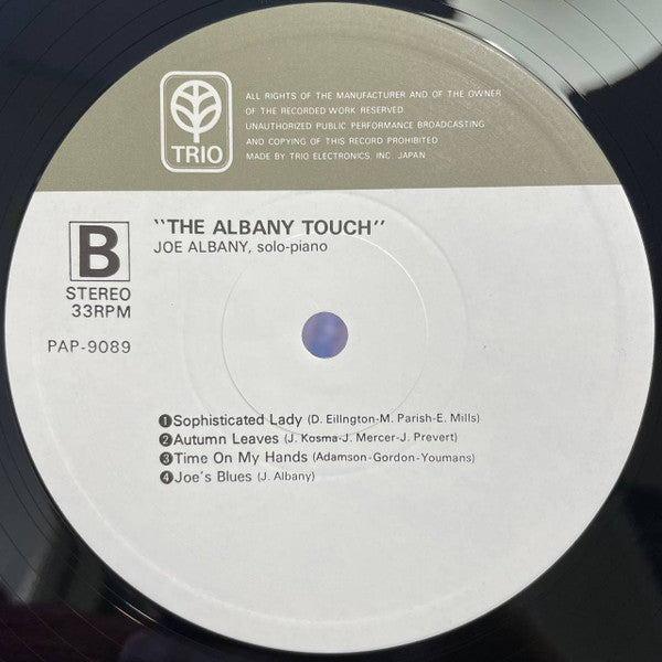 Joe Albany - The Albany Touch (Vinyl, LP, Album) Near Mint (NM or M-) / Very Good (VG)