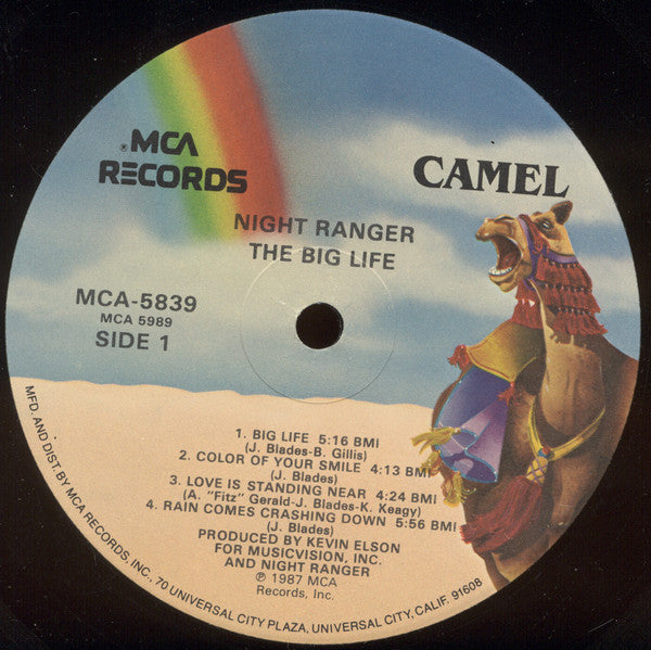 Night Ranger - Big Life (Vinyl, LP, Album, Stereo)