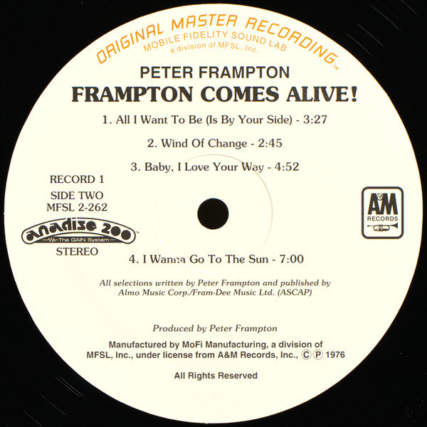 Peter Frampton - Frampton Comes Alive (2xVinyl, LP, Album, Limited Edition, Numbered, Reissue, Remastered, Stereo) Very Good Plus (VG+) / Very Good Plus (VG+)