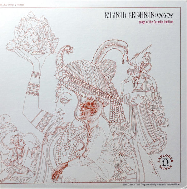Ramnad Krishnan - Vidwan/Songs Of The Carnatic Tradition = 南インド古典声楽の真髄 (2xVinyl, LP, Album, Reissue, Stereo) Very Good Plus (VG+) / Very Good Plus (VG+)