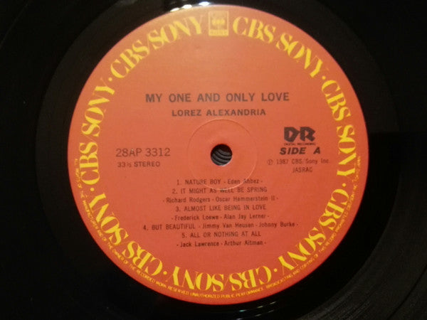 Lorez Alexandria - My One And Only Love (Vinyl, LP, Album) Very Good (VG) / Very Good Plus (VG+)