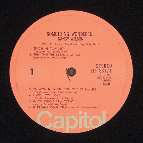 Nancy Wilson - Something Wonderful (Vinyl, LP, Album, Reissue, Stereo) Good Plus (G+) / Very Good (VG)