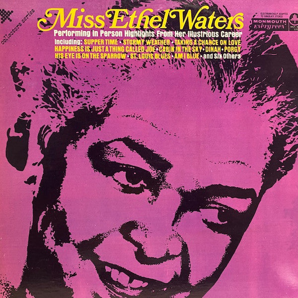 Ethel Waters - Performing In Person Highlights From Her Illustrious Career (Vinyl, LP, Compilation, Stereo) Very Good (VG) / Very Good Plus (VG+)