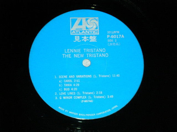 Lennie Tristano - The New Tristano (Vinyl, LP, Album, Promo, Mono) Very Good (VG) / Very Good (VG)