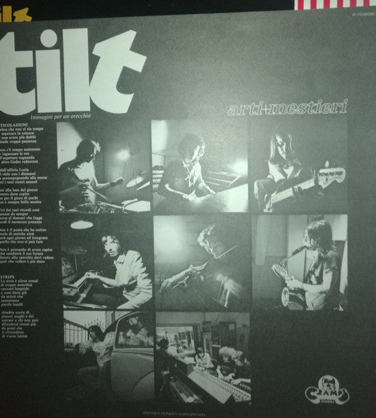 Arti & Mestieri - Tilt - Immagini Per Un Orecchio (Vinyl, LP, Album, Promo, Stereo) Very Good Plus (VG+) / Very Good (VG)