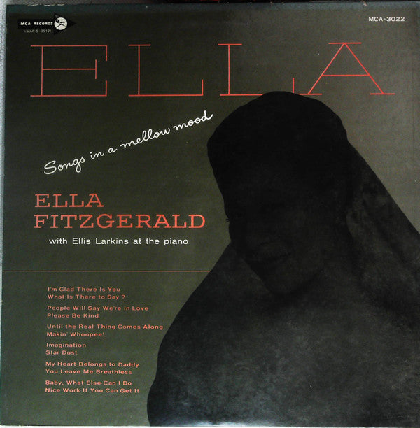 Ella Fitzgerald - Ella - Songs In A Mellow Mood (Vinyl, LP, Album, Mono) Very Good (VG) / Very Good (VG)