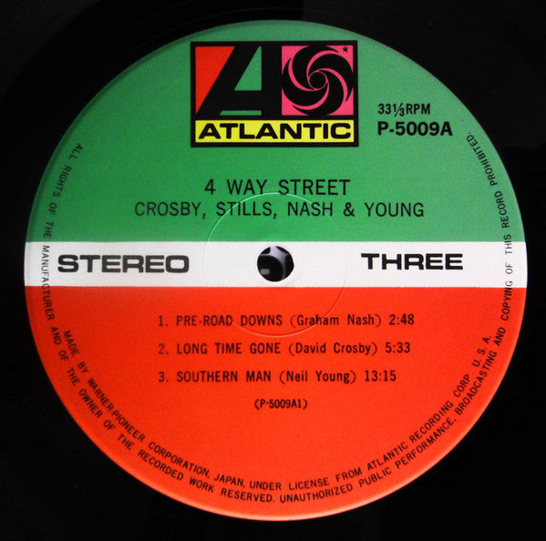 Crosby, Stills, Nash & Young - 4 Way Street (2xVinyl, LP, Album, Reissue) Very Good Plus (VG+) / Very Good (VG)
