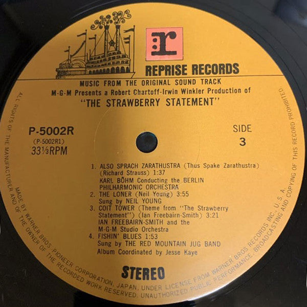Various - The Strawberry Statement (2xVinyl, LP, Stereo) Good Plus (G+) / Very Good (VG)