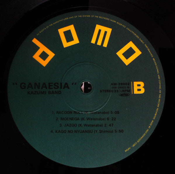 Kazumi Band - Ganaesia (Vinyl, LP)