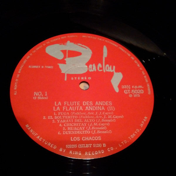 Los Chacos - La Flauta Andina [II] = La Flute Des Andes = アンデスの笛〈II〉/ ロス・チャコスの芸術 (Vinyl, LP, Repress, Stereo) Very Good Plus (VG+) / Very Good (VG)