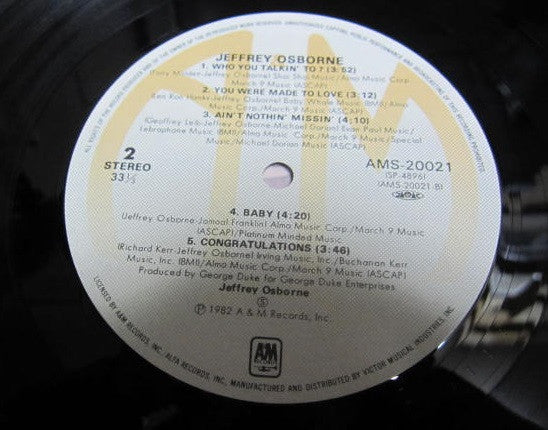 Jeffrey Osborne - Jeffrey Osborne (Vinyl, LP, Album)