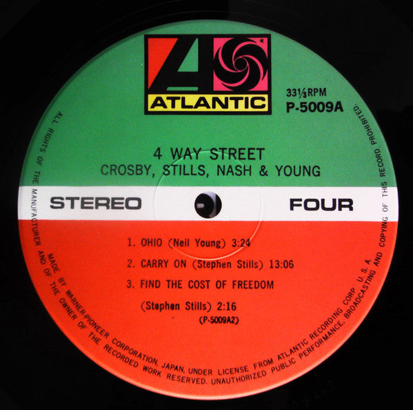 Crosby, Stills, Nash & Young - 4 Way Street (2xVinyl, LP, Album, Reissue) Very Good Plus (VG+) / Very Good (VG)